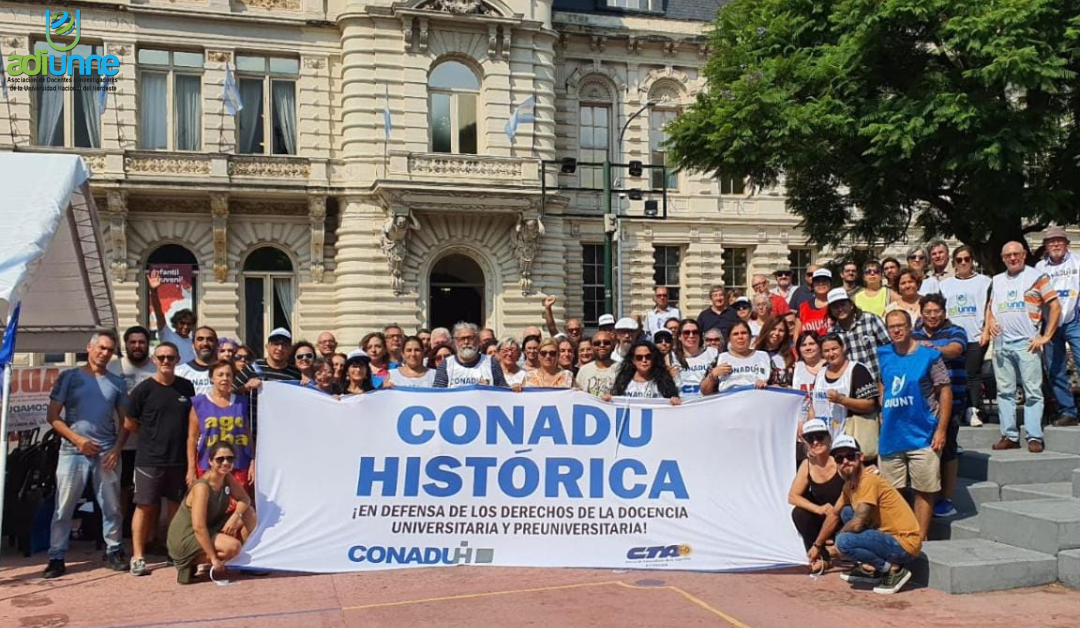 CONADU Histórica rechazó la oferta salarial del gobierno y convocó al no inicio de clases con un paro de una semana desde el 13 de marzo