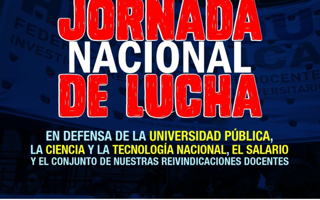 14/09: Jornada Nacional de CONADU Histórica