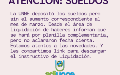 ATENCIÓN: Sueldos