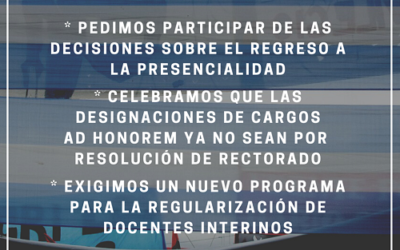 DEBATIMOS EN PARITARIAS EL REGRESO A LA PRESENCIALIDAD Y UN NUEVO PROGRAMA PARA LA REGULARIZACIÓN DE DOCENTES INTERINOS