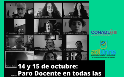 #14-15O: PARO DOCENTE UNIVERSITARIO