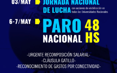 SE REALIZÓ LA JORNADA DE PROTESTA DOCENTE EN LAS UNIVERSIDADES NACIONALES: EL GOBIERNO CONVOCÓ A LA PARITARIA SALARIAL