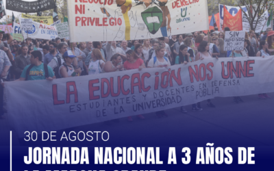 JORNADA NACIONAL A 3 AÑOS DE LA MARCHA GRANDE
