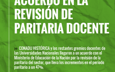 Hubo acuerdo en la reunión de revisión de la paritaria docente