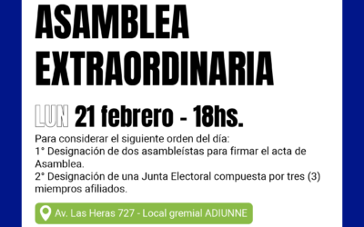 CONVOCAMOS A ASAMBLEA EXTRAORDINARIA