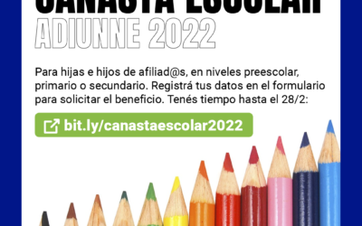 ✏️🖍️ CANASTA ESCOLAR ADIUNNE 2022 📒📐