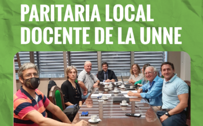Otro avance en Paritaria Local Docente de la UNNE