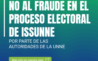NO AL FRAUDE EN EL PROCESO ELECTORAL DE ISSUNNE