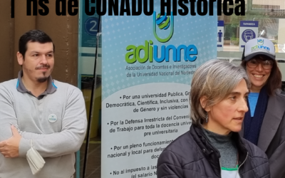 Se cumplió el paro de 48 horas de CONADU Histórica. Hoy jueves a las 13 horas habrá paritaria salarial