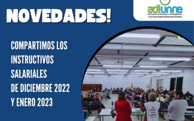 Compartimos los instructivos salariales de diciembre 2022 y enero 2023