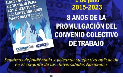 8 años de la promulgación de nuestro Convenio Colectivo de Trabajo