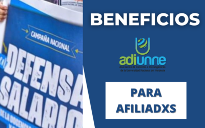 BENEFICIOS para afiliadxs ADIUNNE