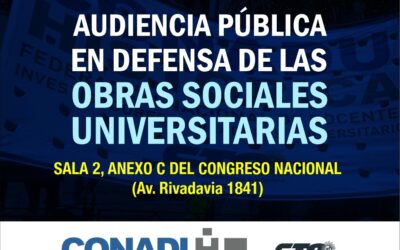 Audiencia Pública en Defensa de las Obras Sociales Universitarias