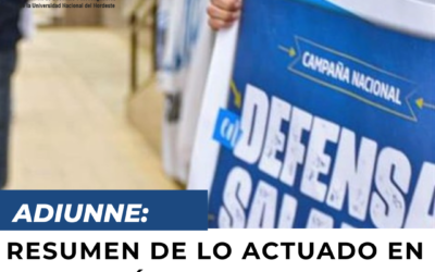 ADIUNNE EN UN RESUMEN DE LO ACTUADO EN ESTOS 4 ÚLTIMOS MESES. APUNTES PARA EL DEBATE