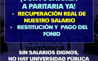 Sin salarios dignos, no hay Universidad Pública.Sin llamado a paritaria, el gobierno resolvió un 4% de incremento salarial