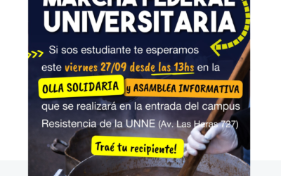 Registro «Camino a la nueva Marcha Federal Universitaria».
