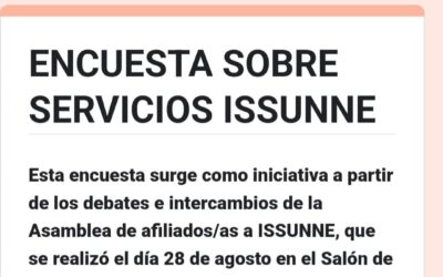 ENCUESTA SOBRE SERVICIOS ISSUNNE