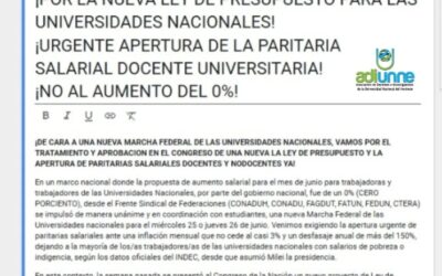 Encuesta para Docentes de la UNNE