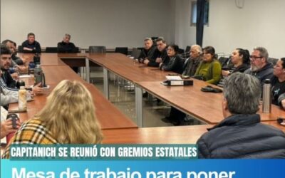 Reunión clave entre autoridades partidarias y representantes de numerosos gremios del sector público y estatal.