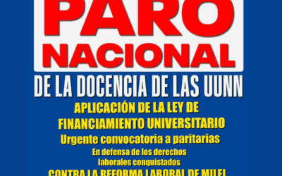 📣 ::Paro nacional docente el miércoles 19/11, continuidad del plan de acción gremial para fin de año::