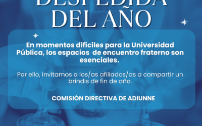 Invitamos a los/as afiliados/as a compartir un brindis de fin de año