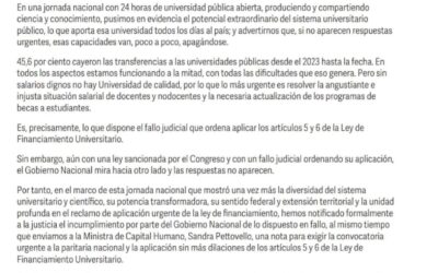 Sin ley de Financiamiento la universidad pública y la ciencia nacional agonizan
