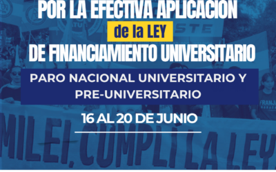 Por la Efectiva Aplicación de la LEY de Financiamiento Universitario