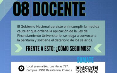 4 DE AGOSTO: ASAMBLEA DOCENTE