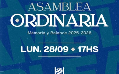 ADIUNNE convoca a sus afiliados/as a la 𝗔𝘀𝗮𝗺𝗯𝗹𝗲𝗮 𝗢𝗿𝗱𝗶𝗻𝗮𝗿𝗶𝗮 𝗽𝗮𝗿𝗮 𝘁𝗿𝗮𝘁𝗮𝗺𝗶𝗲𝗻𝘁𝗼 𝗱𝗲 𝗠𝗲𝗺𝗼𝗿𝗶𝗮 𝘆 𝗕𝗮𝗹𝗮𝗻𝗰𝗲 𝗱𝗲𝗹 𝗽𝗲𝗿í𝗼𝗱𝗼 2025-26