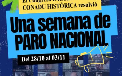 ‼️ CONADU HISTÓRICA CONVOCA A PARO NACIONAL UNIVERSITARIO